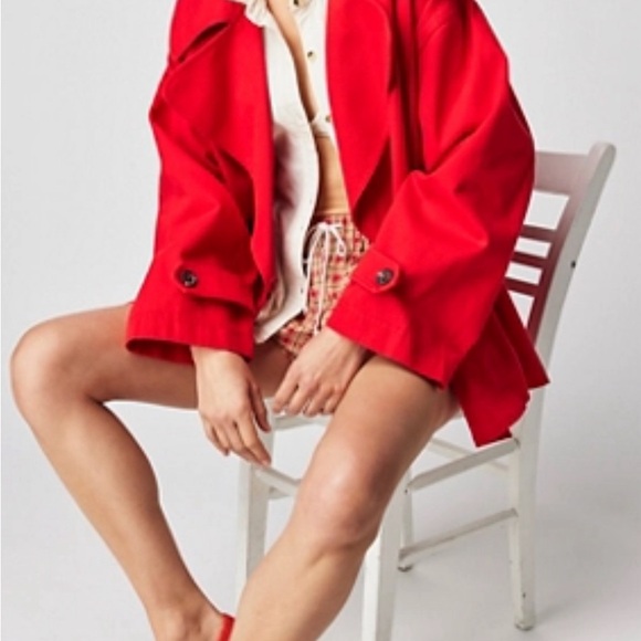 Free People Highland Twill Peacoat - Picture 3 of 8